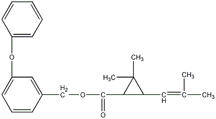右旋苯醚菊酯结构式