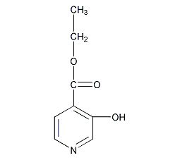 3-羟基吡啶-4-甲酸乙酯结构式