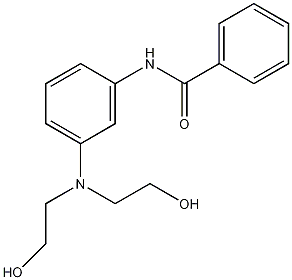 3'-[双(2-羟基乙氧基)氨基]N-苯甲酰苯胺结构式