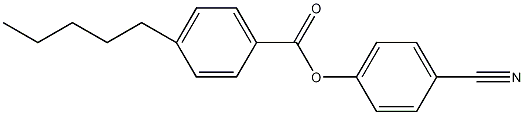 4-戊基苯甲酸4－氰基苯酯结构式
