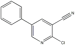 2-氯-3-氰基-5-苯基吡啶结构式