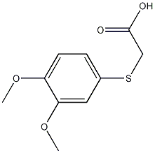 2-(3,4-二甲氧基硫苯)醋酸结构式