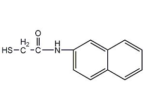 巯基乙酰萘胺结构式