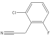 2-氯-6-氟苯乙腈结构式