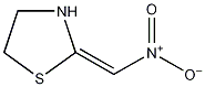 2-(硝基亚甲基)噻唑烷结构式