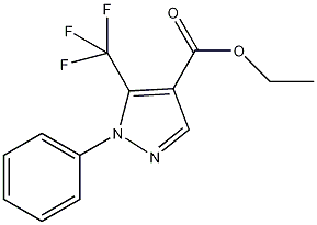 2-苯基-3-三氟甲基吡唑-4-羧酸乙酯结构式