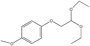 4-甲氧苯氧基乙醛二乙基缩醛结构式