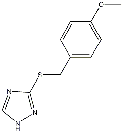 3-[(4-甲氧基苯基)硫醇]-1H-1,2,4-三唑结构式