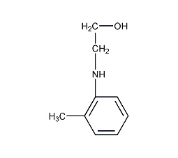 N-羟乙基-邻甲基苯胺结构式