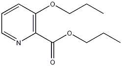 3-丙氧基吡啶甲酸丙酯结构式