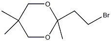 2-(2-溴乙基)-2,5,5-三甲基-1,3-二噁烷结构式