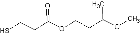 3-甲氧基丁基3-巯基丙酸酯结构式