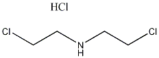 双(2-氯乙基)胺盐酸盐结构式
