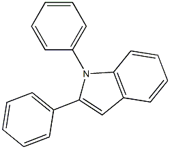 1,2-二苯基吲哚结构式