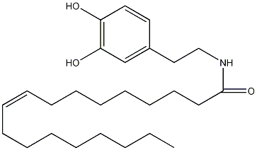 N-油酰多巴胺结构式