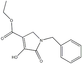 甲酸乙酯1-苄基-3-羟基-2(5H)-羰基吡咯-4-羧酸结构式