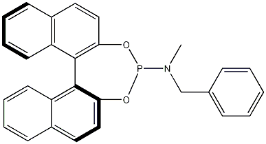 (+)-N-苯甲基-N-甲基-二萘并[2,1-d:1',2']二噁磷杂庚英-4-胺结构式