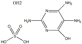 2,4,5-三氨基-6-羟基嘧啶硫酸盐结构式