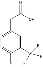 4-氟-2-(三氟甲基)苯乙酸结构式