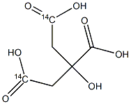 柠檬酸-1,5-14C结构式