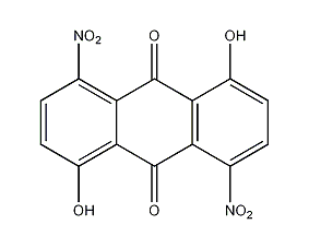 1,5-二羟基-4,8-二硝基蒽醌结构式