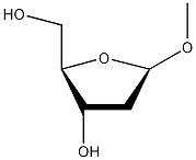 1-O-甲基-2-脱氧-D-核糖结构式