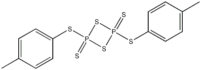 2,4-双(对甲苯基硫)-1,3,2,4-二硫二磷-2,4-二硫醚结构式