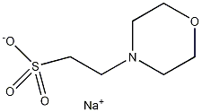 2-吗啉乙基磺酸钠结构式