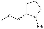 (S)-(-)-1-氨基-2-(甲氧基甲基)吡咯结构式