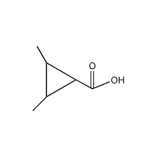 1,2-二甲基环丙烷甲酸结构式