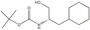 (S)-(−)-2-(叔丁氧羰基氨基)-3-环己基-1-丙醇结构式
