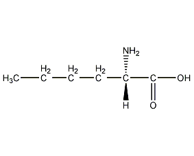 L-(+)- 己氨酸结构式