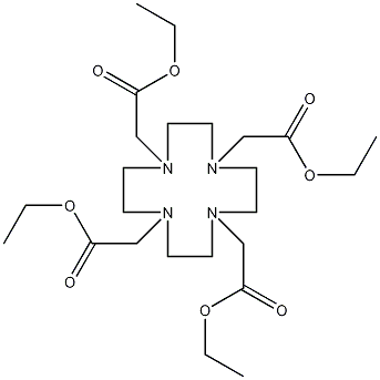 1,4,7,10-四(乙氧羰基甲基)-1,4,7,10-四氮环十四烷结构式