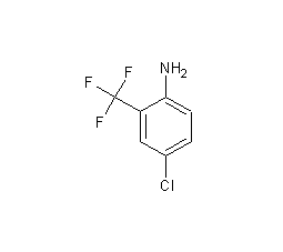 2-氨基-5-氯三氟甲苯结构式