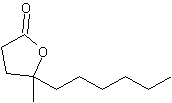 γ-甲基-γ-癸内酯结构式