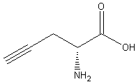 D-炔丙基甘氨酸结构式