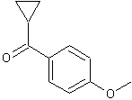 环丙基-4-甲氧基苯酮结构式