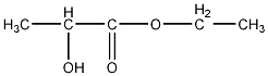 乳酸乙酯结构式