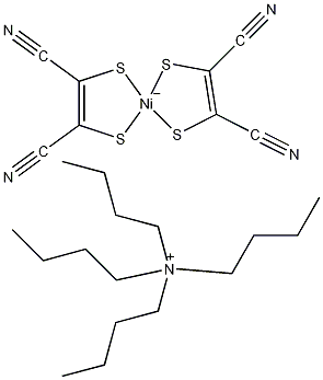 四正丁铵合二(马来腈基二巯基)镍(Ⅲ)配合物结构式