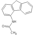 4-乙酰氨基芴结构式