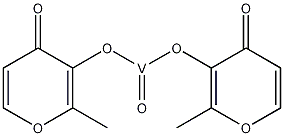 双(麦芽醇)氧钒(IV)结构式