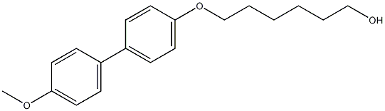 4-(6-羟基己氧基)-4'-甲氧基联苯结构式