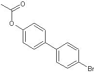 4-乙酸基-4'-溴联苯结构式