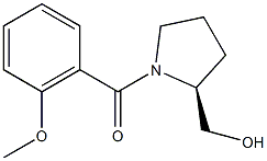 (S)-(−)-1-(2-甲氧基苯甲酰)-2-吡咯烷甲醇结构式