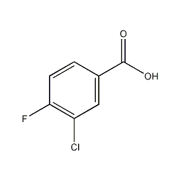 3-氯-4-氟苯甲酸结构式