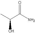 (S)-(-)-2-羟基丙酰胺结构式