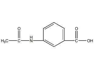 3-乙酰氨基苯甲酸结构式