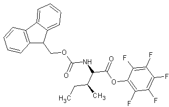 FMOC-L-异亮氨酸五氟苯基酯结构式