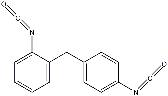 1-异氰酸基-2-[(4-异氰酸基苯基)甲基]苯结构式