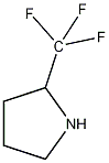 (R)-(-)-2-三氟甲基吡咯烷结构式